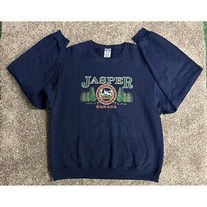 Jerzees Nu-Blend Sweatshirt Jasper Canada Canadian Rockies Size LG
